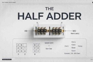 Half Adder Using NAND Gate – Truth Table & Design