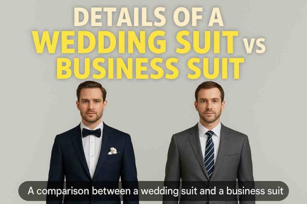 difference between wedding suit and business suit