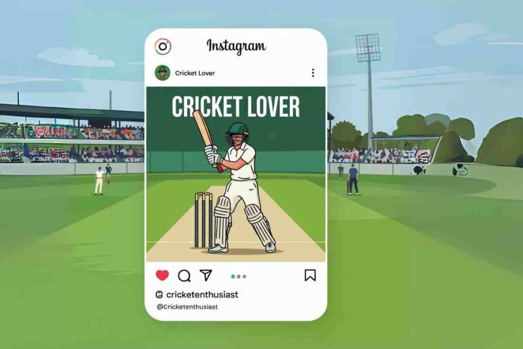 cricket lover bio for instagram
